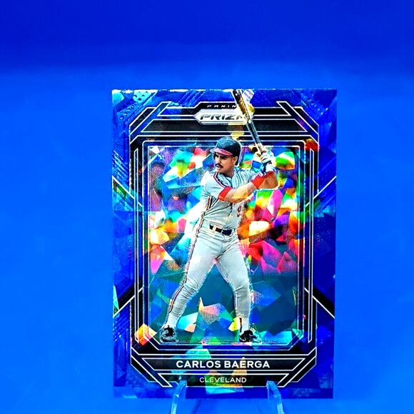 2023 Panini Prizm - Carlos Baerga #236 Blue Ice Prizm - Picture 3 of 8